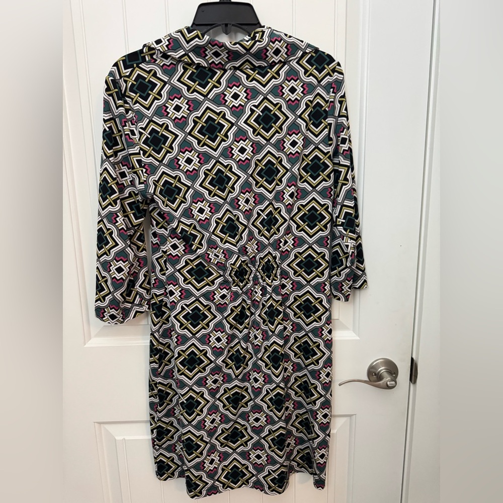 Tracy Negoshian Black and White Sheath Dress 3/4 Sleeve 80’s dress vintage - d - Picture 5 of 7